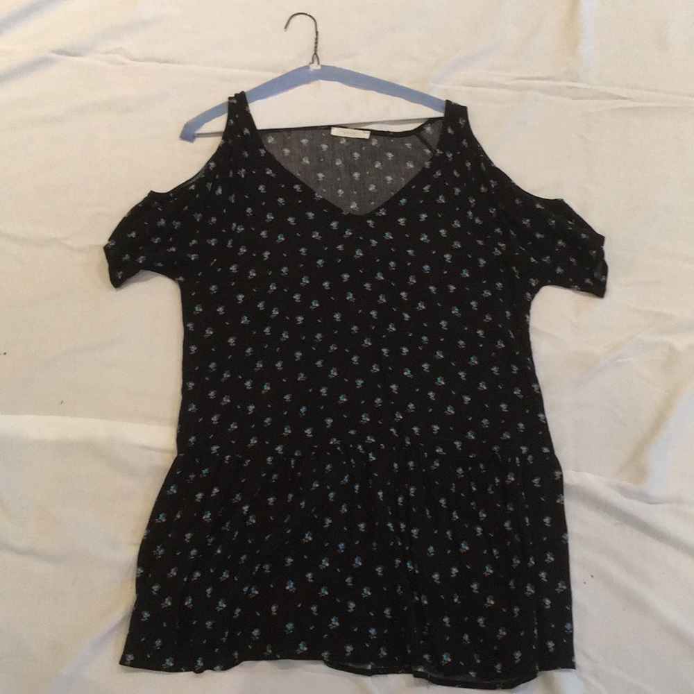 Black and blue dress